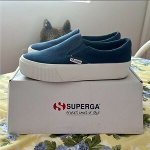 Superga 2036 Cotu Platform Slip ons